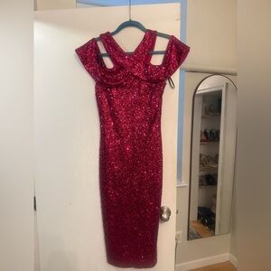 Rachel Roy Magenta Pink Sequin Dress